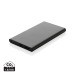 Powerbank 4000mAh en plastique recyclé/aluminium RCS, Batterie de secours ou powerbank publicitaire