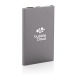 Powerbank 4000mAh en plastique recyclé/aluminium RCS, Batterie de secours ou powerbank publicitaire