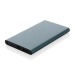 Powerbank 4000mAh en plastique recyclé/aluminium RCS, Batterie de secours ou powerbank publicitaire