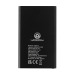 Powerbank 4000mAh en plastique recyclé/aluminium RCS cadeau d’entreprise