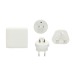 Chargeur de voyage en plastique RCS TravelCharge Pro, Moins de 1 euro publicitaire