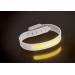 Lampe running LED rechargeable en plastique RCS Lumi Sprint, brassard lumineux publicitaire