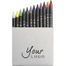Set de 12 crayons gras, Crayon gras et crayon de cire publicitaire