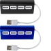 Hub en aluminium équipé de 4 ports USB cadeau d’entreprise