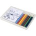 Set à dessin de 8 crayons de couleur et 20 feuilles cadeau d’entreprise