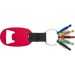 Miniature du produit Porte-clés décapsuleur publicitaire avec 5 mousquetons colorés 2