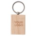Porte-clés rectangle en bois cadeau d’entreprise