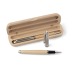 Miniature du produit Parure bois avec stylo bille et roller en bois 0