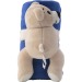 Peluche 'Ours' avec couverture polaire Owen cadeau d’entreprise