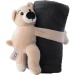 Peluche 'Ours' avec couverture polaire Owen cadeau d’entreprise