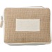 Trousse de toilette en jute Julian, trousse de voyage publicitaire