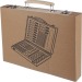 Coffret à dessin en bois Thessaly, Crayon de couleur publicitaire