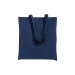 Shopper avec soufflet en canvas 280g/m², anses longues, sac coton publicitaire