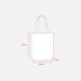 Shopper avec soufflet en coton 220 g/m2, anses longues, sac salon publicitaire