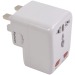 Adaptateur prise universelle avec entrée USB. Input 100-125V 6A ou 220-250V 6A. ATTENTION cadeau d’entreprise