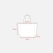 Shopper avec soufflet à la base en coton 280g/m², anses longues cadeau d’entreprise