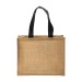 Tote bag en toile de jute, anses longues et soufflet cadeau d’entreprise