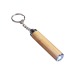 Torche LED en bambou avec porte-clés, 3 piles LR41 incluses cadeau d’entreprise