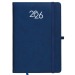 Agenda journalier 2026, couverture rigide en PU thermocollé avec piqûres sur les bords, agenda publicitaire