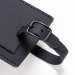 Etiquette de bagage en PU souple. Avec carte intérieure pour le nom et les coordonnées cadeau d’entreprise