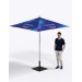 Parasol carré aluminium de 2x2m cadeau d’entreprise