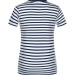 T-shirt bio rayé Femme - James Nicholson, marinière publicitaire