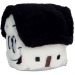 Peluche maison toit noir - MBW cadeau d’entreprise