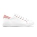 Basket femme, Lacets en coton, paire de sneakers publicitaire