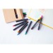 Set de 12 pastels de couleurs, Crayon gras et crayon de cire publicitaire