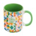 Mug bicolore en céramique 350ml pour marquage quadri cadeau d’entreprise