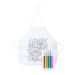 Tablier à colorier, objet à colorier ou peindre publicitaire