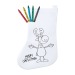 Chaussette de Noël à colorier Plicom cadeau d’entreprise