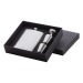 Coffret flasque, flasque publicitaire