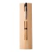 Etui à stylo en bambou, étui à stylo publicitaire