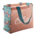 Petit sac shopping rPET quadri, Sac shopping durable publicitaire