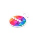 Porte-clés Shopping Token Clip Blanc, jeton publicitaire