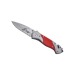 Couteau de sécurité rescue, rouge, marteau brise glace publicitaire