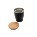 Mug isotherme 'Nagano' avec couvercle en bambou V2 L, Mug de voyage isolant publicitaire