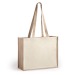 Sac shopping en jute et toile, Sac en toile de jute publicitaire