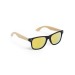 Lunettes de soleil bicolore en bambou, objet écologique publicitaire