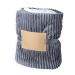 Couverture douce et chaude en polaire corail et sherpa 440g/m² cadeau d’entreprise