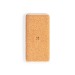 Power Bank  en liège 8000mAh, Powerbank avec chargement sans fil par induction publicitaire