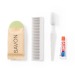 Set essential kit, brosse à dents et dentifrice publicitaire