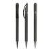 Prodir DS3TTC Transparent with Chrome Metal Nose-Cone, stylo Prodir publicitaire