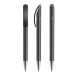 Prodir DS3TFS Frosted with Satin Metal Nose-Cone, stylo Prodir publicitaire