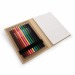 Set de crayons de couleur, carnet de notes - Paddy cadeau d’entreprise