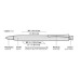 Stylo en bois et clip brillant, Stylo UMA publicitaire