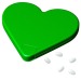 Distributeur de pastilles de menthe Coeur cadeau d’entreprise