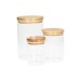 Récipient en verre bambou 1,6L cadeau d’entreprise
