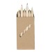 Ensemble de crayons de couleur Nature 6, courts, Crayon de couleur publicitaire